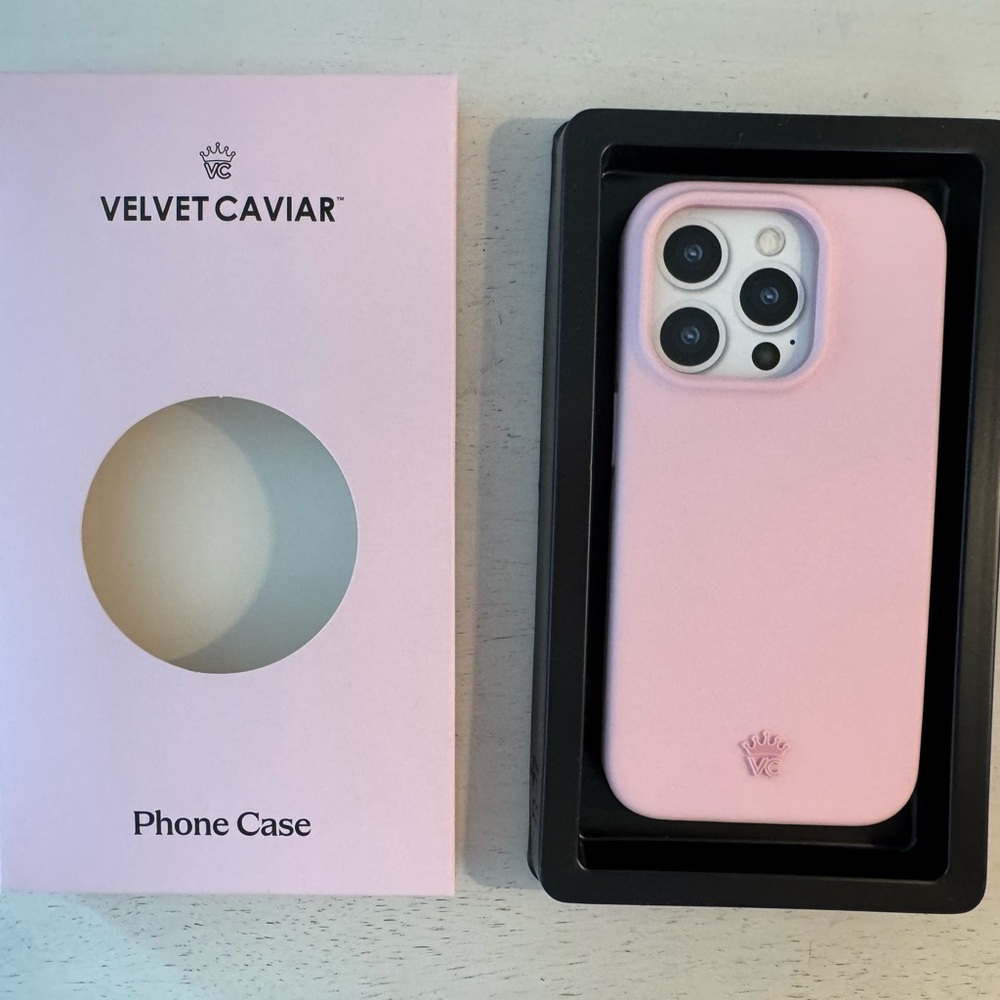 NEW: iPhone 15 Pro Velvet Caviar Light Pink Silicone Phone Case